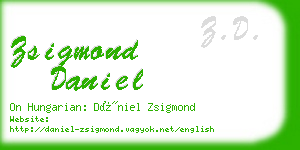 zsigmond daniel business card